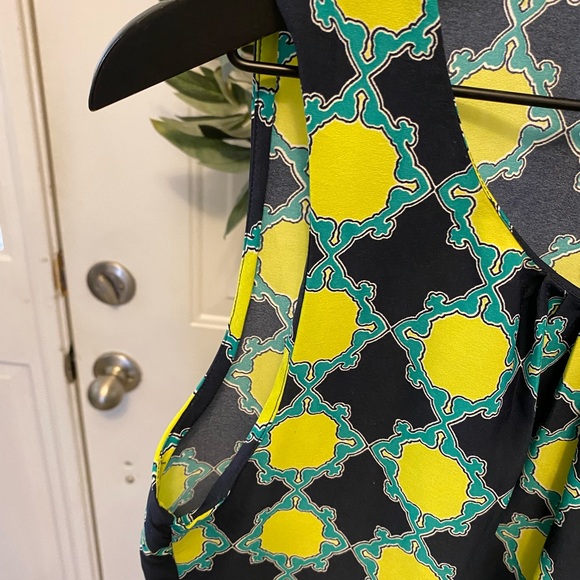 Banana Republic Colorful Geometric Print Sleeveless Top M - Picture 3 of 7